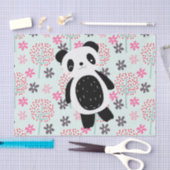Bäume, Blume und Panda-Bären Seidenpapier (Handwerk)