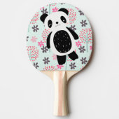 Bäume, Blume und Panda-Bären Tischtennis Schläger (Vorderseite)