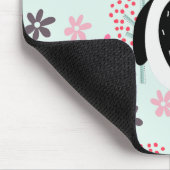 Bäume, Blumen und Pandas Mousepad (Ecke)