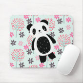 Bäume, Blumen und Pandas Mousepad (Mit Mouse)