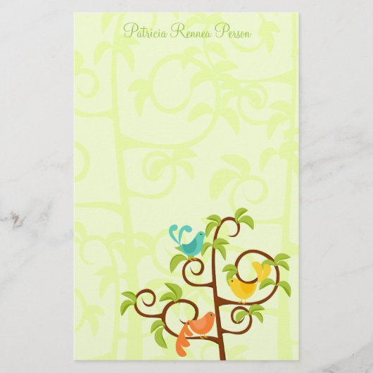 Bäume Briefpapier (Vorderseite)