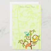 Bäume Briefpapier (Vorne/Hinten)