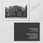 Bäume, Bute Park, Cardiff Visitenkarte (Vorne/Hinten)