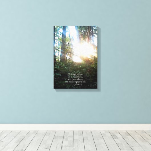 Bäume Christliche Bibel Verse Scripture Creationar Leinwanddruck (Insitu (Holzboden))