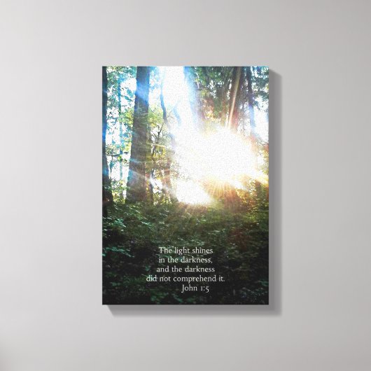 Bäume Christliche Bibel Verse Scripture Creationar Leinwanddruck (Vorderseite)