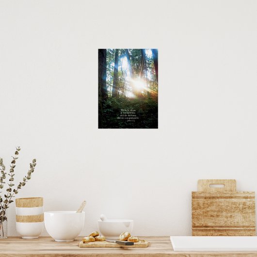 Bäume Christliche Bibel Verse Scripture Creationar Poster (Küche)