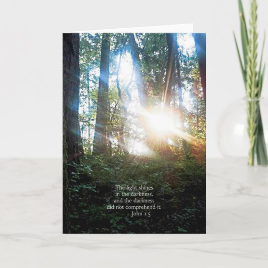 Bäume Christliche Bibelvers-Schrift Creationarts Karte (Vorderseite)