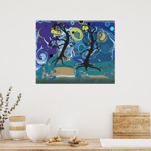 Bäume - " Das Melvin-Poster Poster (Küche)