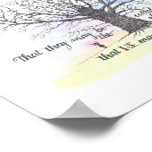 "Bäume der Rechtschaffenheit" - Wall Art Poster (Ecke)