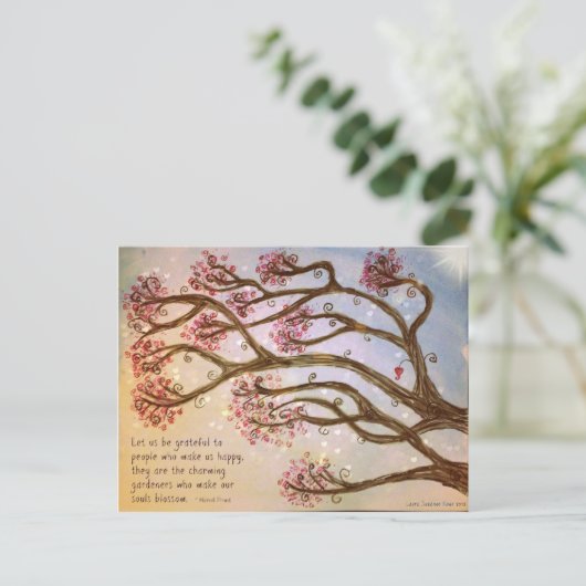 Bäume der Weisheit Postkarte (Stehend Vorderseite)