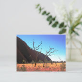 Bäume des Ayers Rock Postkarte (Stehend Vorderseite)