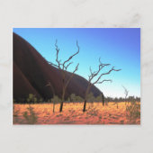 Bäume des Ayers Rock Postkarte (Vorderseite)