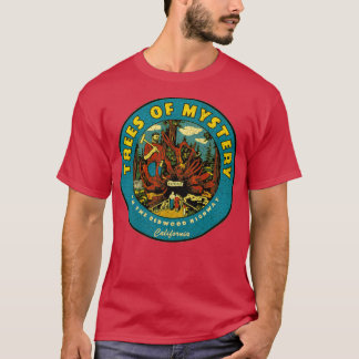 Bäume des Geheimnisvollen Vintagen Kalifornien T-Shirt