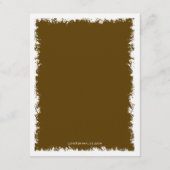 Bäume des Lebens Bat Mitzvah Reply Card, Schokolad RSVP Karte (Rückseite)