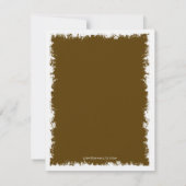 Bäume des Lebens Bat Mitzvah Reply Card, Schokolad RSVP Karte (Rückseite)