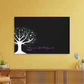 Bäume des Lebens Bat Mitzvah Sign-In Board Leinwanddruck (Insitu (Wohnzimmer))