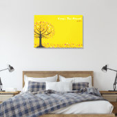 Bäume des Lebens Bat Mitzvah Sign-In Board Leinwanddruck (Insitu (Schlafzimmer))