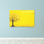 Bäume des Lebens Bat Mitzvah Sign-In Board Leinwanddruck (Insitu (Holzboden))