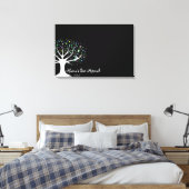Bäume des Lebens Bat Mitzvah Sign-In Board Leinwanddruck (Insitu (Schlafzimmer))