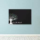 Bäume des Lebens Bat Mitzvah Sign-In Board Leinwanddruck (Insitu (Holzboden))