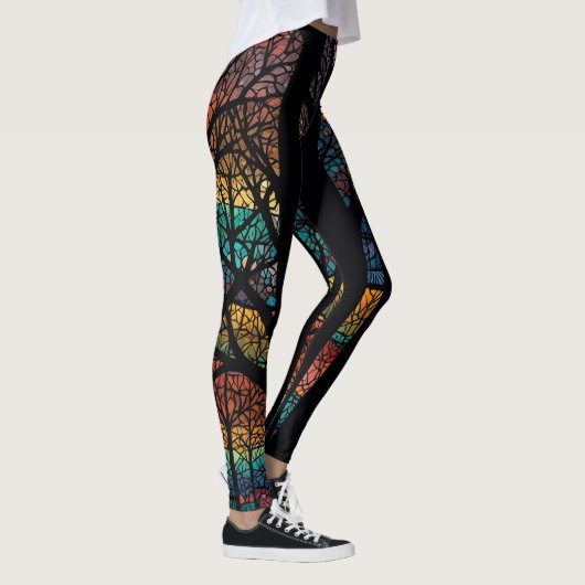 Bäume des Lebens Girl Power & Liebe Leggings (Rechts)