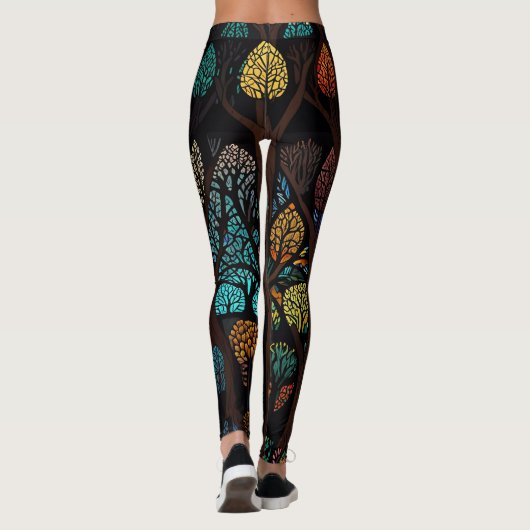 Bäume des Lebens Girl Power & Liebe Leggings (Rückseite)