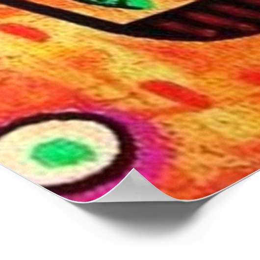 Bäume des Lebens Hamsa Poster (Ecke)