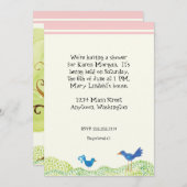 Bäume des Lebens Whimsical Girl Dusche Einladung (Vorne/Hinten)