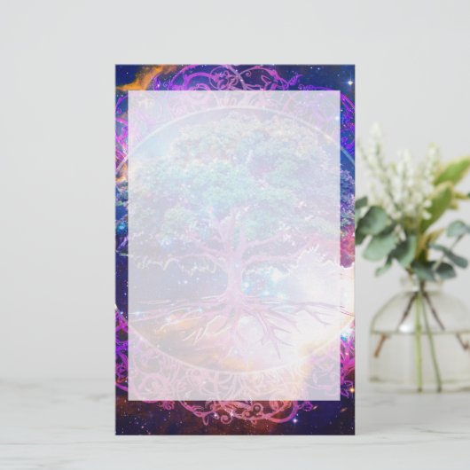 Bäume des Lebenswohls Briefpapier (Stehend Vorderseite)