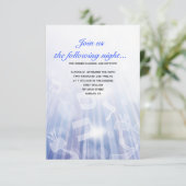 BÄUME DES LEICHTEN Bar BAT Mitzvah Empfang Card Einladung (Stehend Vorderseite)