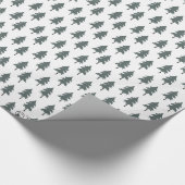 Bäume des Waldes. Wüsten-Leben. geht w-Fuchskarte Geschenkpapier (Ecke)