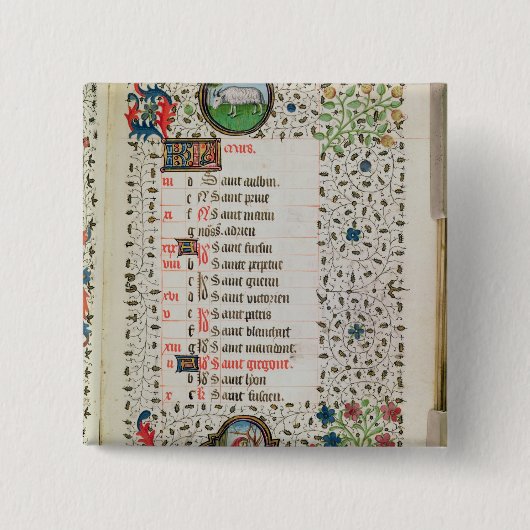 Bäume des Widders und eines Mannholzschlags Button (Vorderseite)