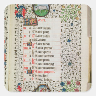 Bäume des Widders und eines Mannholzschlags Quadratischer Aufkleber