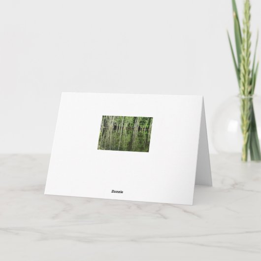 Bäume, die an das Wasserdenken von Ihnen erinnern Karte (Rückseite)