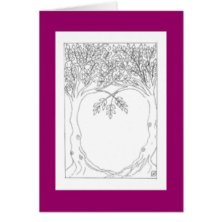 Bäume, die zusammen wachsen