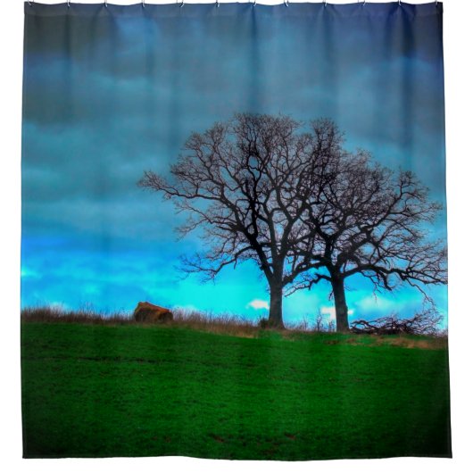 Bäume Duschvorhang (Vorderseite)