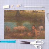 Bäume, ein schattiger Boon für einfaches Schaf dur Seidenpapier (Handwerk)