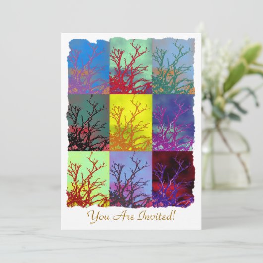 BÄUME EINLADUNG (Stehend Vorderseite)