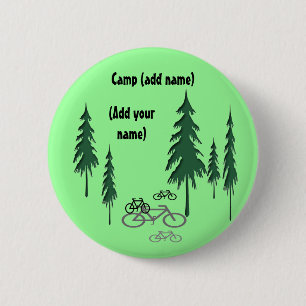 Bäume, Fahrräder, (addieren Sie yourname), Lager Button