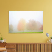 Bäume fallen in Nebel Leinwanddruck (Insitu (Wohnzimmer))