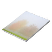 Bäume fallen in Nebel Notizblock (Rotiert)