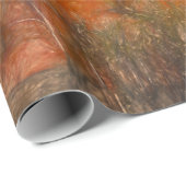 Bäume fallen Wald Wälder Orange Sketch Kunst Geschenkpapier (Rolleneckpunkt)