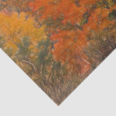 Bäume fallen Wald Wälder Orange Sketch Kunst Seidenpapier (Ausschnitt)