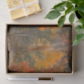 Bäume fallen Wald Wälder Orange Sketch Kunst Seidenpapier (Geschenk)