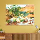 Bäume Felsen Bergsicht Leinwanddruck (Insitu (Wohnzimmer))