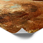 Bäume Felsen Bergsicht Poster (Ecke)