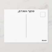 Bäume Fluss farbenfrohe Autumns Wend Timeless Art Postkarte (Rückseite)