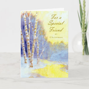 Bäume für einen speziellen Freund… Feiertagskarte