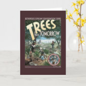 Bäume für Morgen-Gruß-Karte Karte (Gelbe Blume)