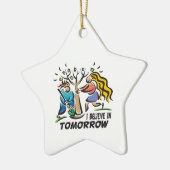 Bäume für morgen keramikornament (Links)